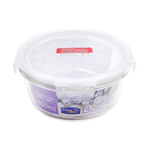Hộp Thủy Tinh Chịu Nhiệt Ys Tròn 950Ml - Locknlock - LLG861